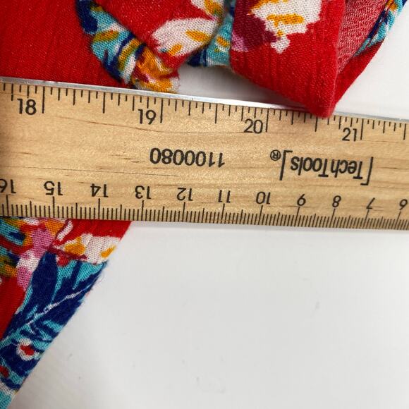 Saide & Sage Dress Women’s Medium Floral Faux Wrap Summer Feminine Flirty - Picture 7 of 8